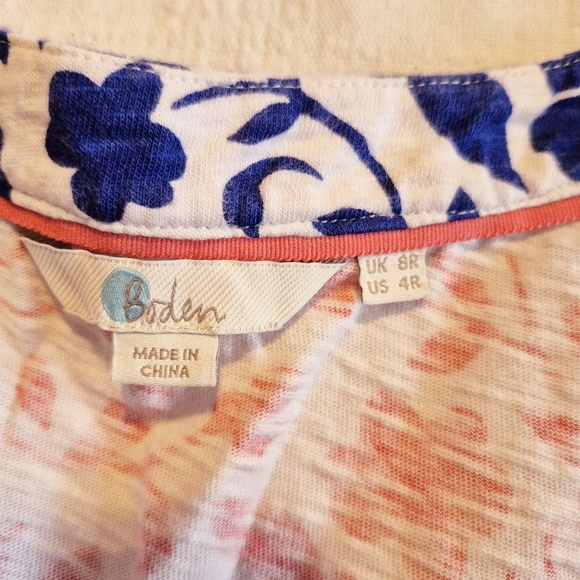 Boden women's size US 4R sleeveless V neck dress VGUC - Picture 3 of 5